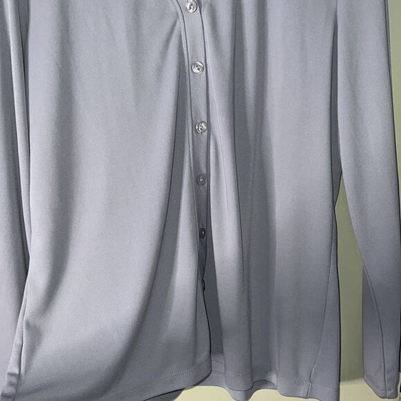 Chandler Hill lilac, lightweight button up cardigan size large - Picture 4 of 7